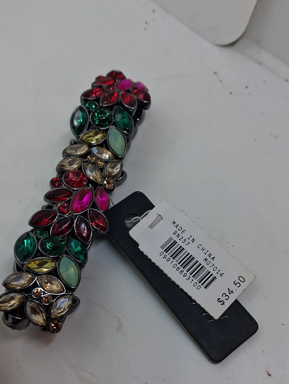 NWT J. Crew Multicolor Crystal Flower Bracelet with Assorted Stud Earrings
